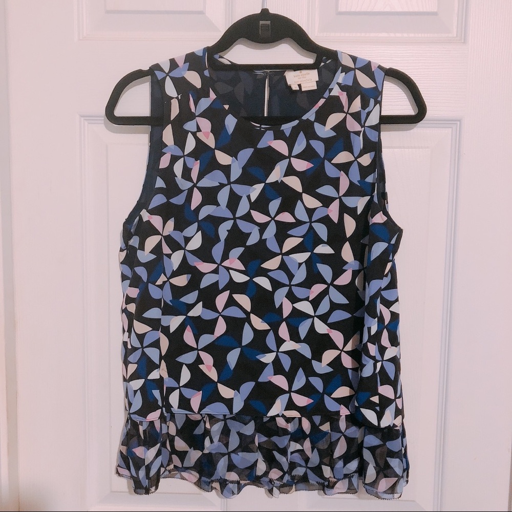 Pinwheel Tiered Ruffle Tank